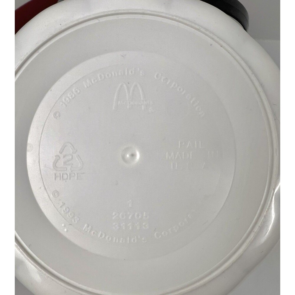 1993 Spooky Ghost McDonald's Halloween White Treat Bucket Cookie Cutter Lid - Picture 6 of 7